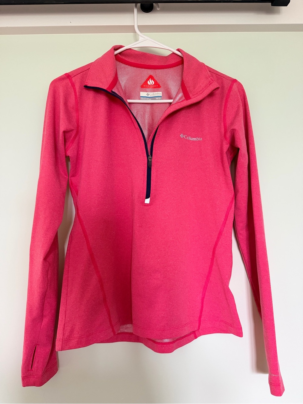 Columbia Women's Hot Pink Quarter-Zip Performance Pullover